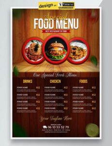 Dl menu cards design in udaipur